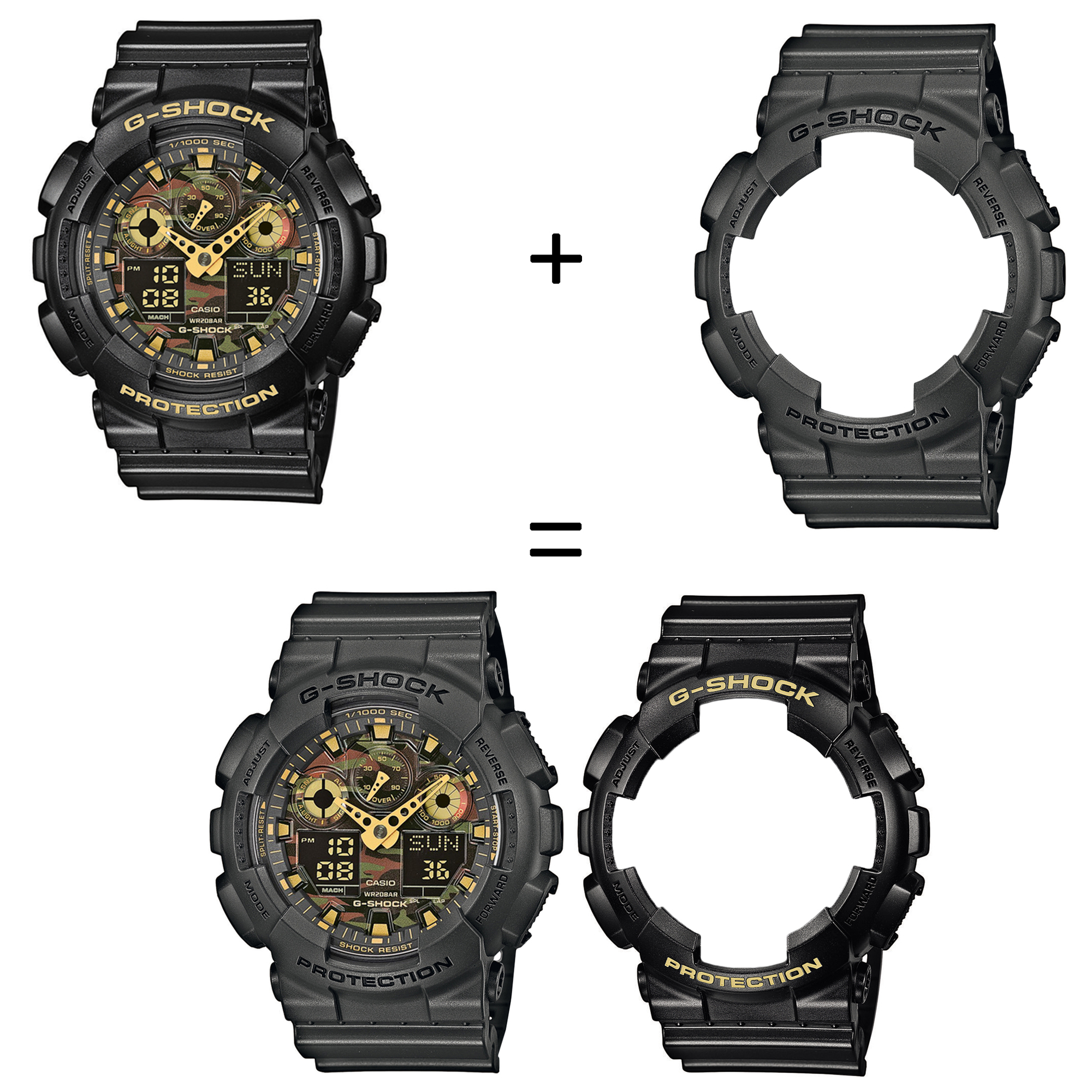 Casio SET GA-100CF-1A9ER + BEZEL 10467795 + PASEK 10467764 zegarek - miniatura 2