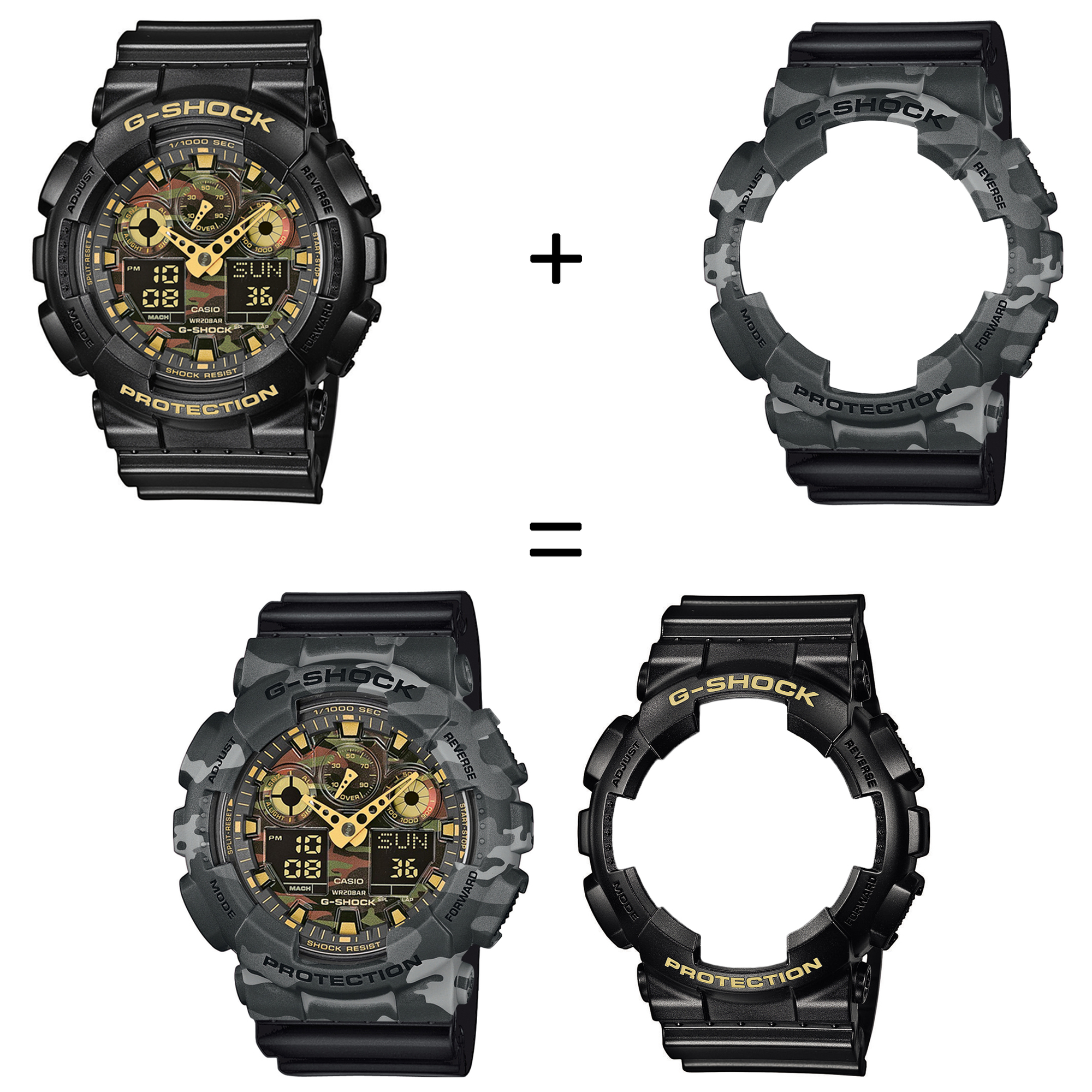 Casio SET GA-100CF-1A9ER + BEZEL 10507071 + PASEK 10536683 zegarek - miniatura 2