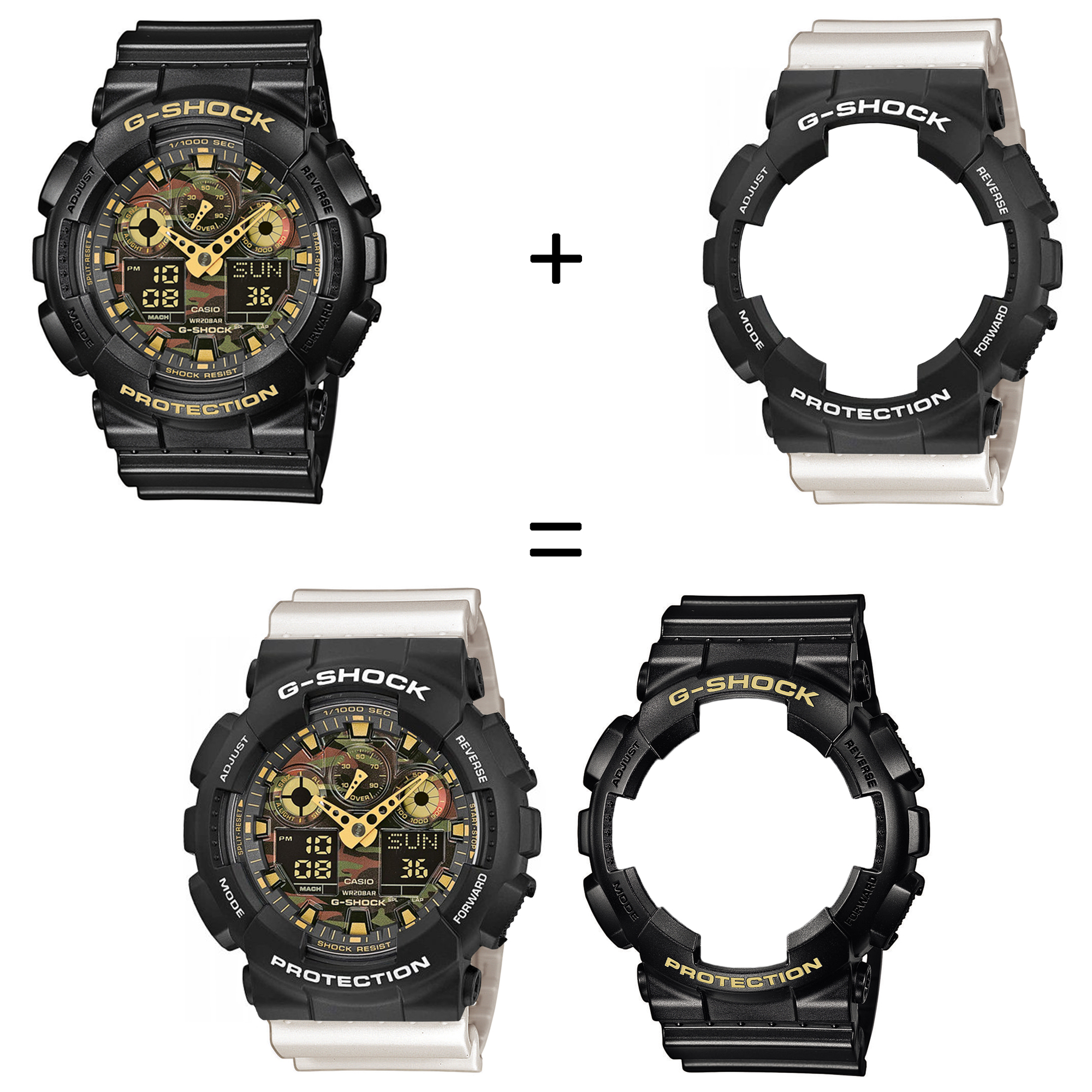 Casio SET GA-100CF-1A9ER + BEZEL 10508136 + PASEK 10395227 zegarek - miniatura 2
