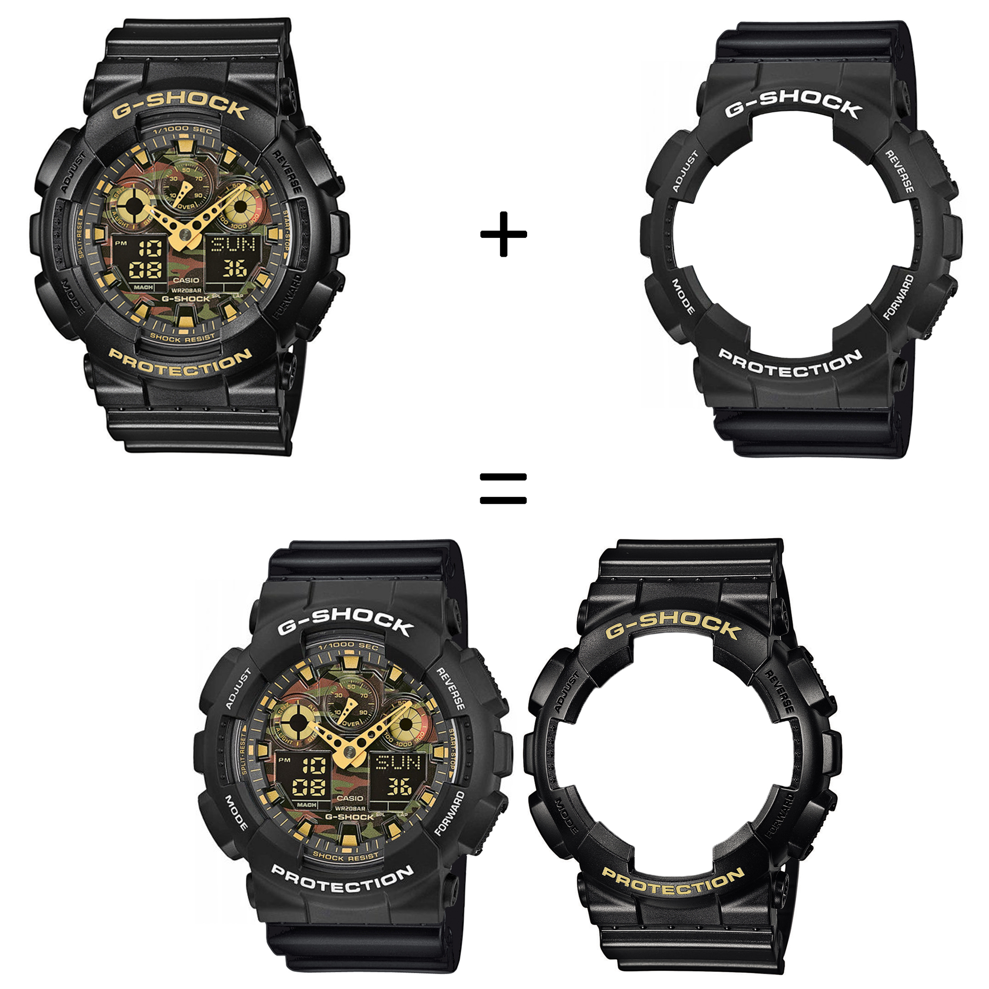 Casio SET GA-100CF-1A9ER + BEZEL 10508136 + PASEK 10536683 zegarek - miniatura 2