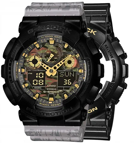 Casio SET GA-100CF-1A9ER + BEZEL 10523429 + PASEK 10498174 - zdjęcie 1