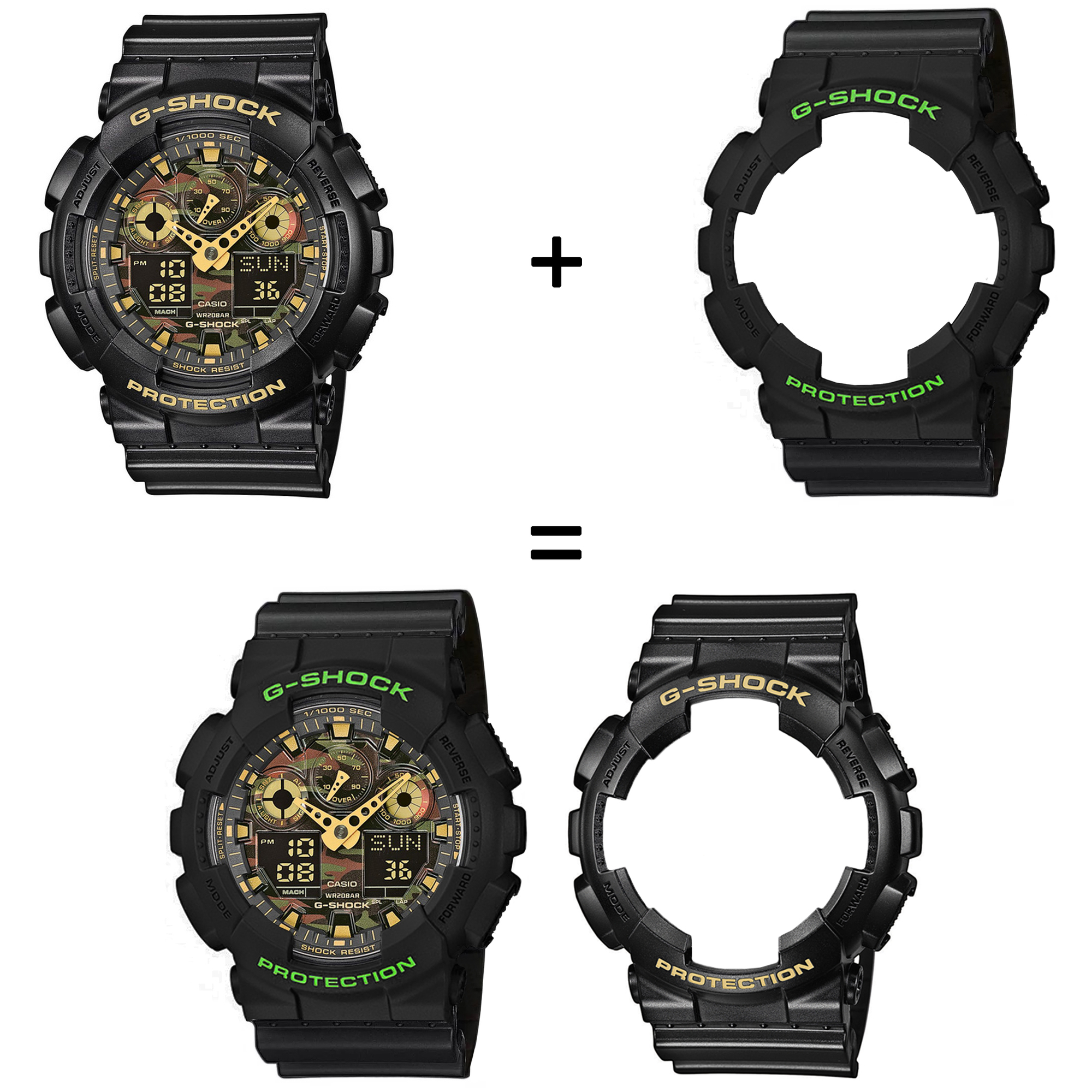 Casio SET GA-100CF-1A9ER + BEZEL 10540166 + PASEK 10536683 zegarek - miniatura 2