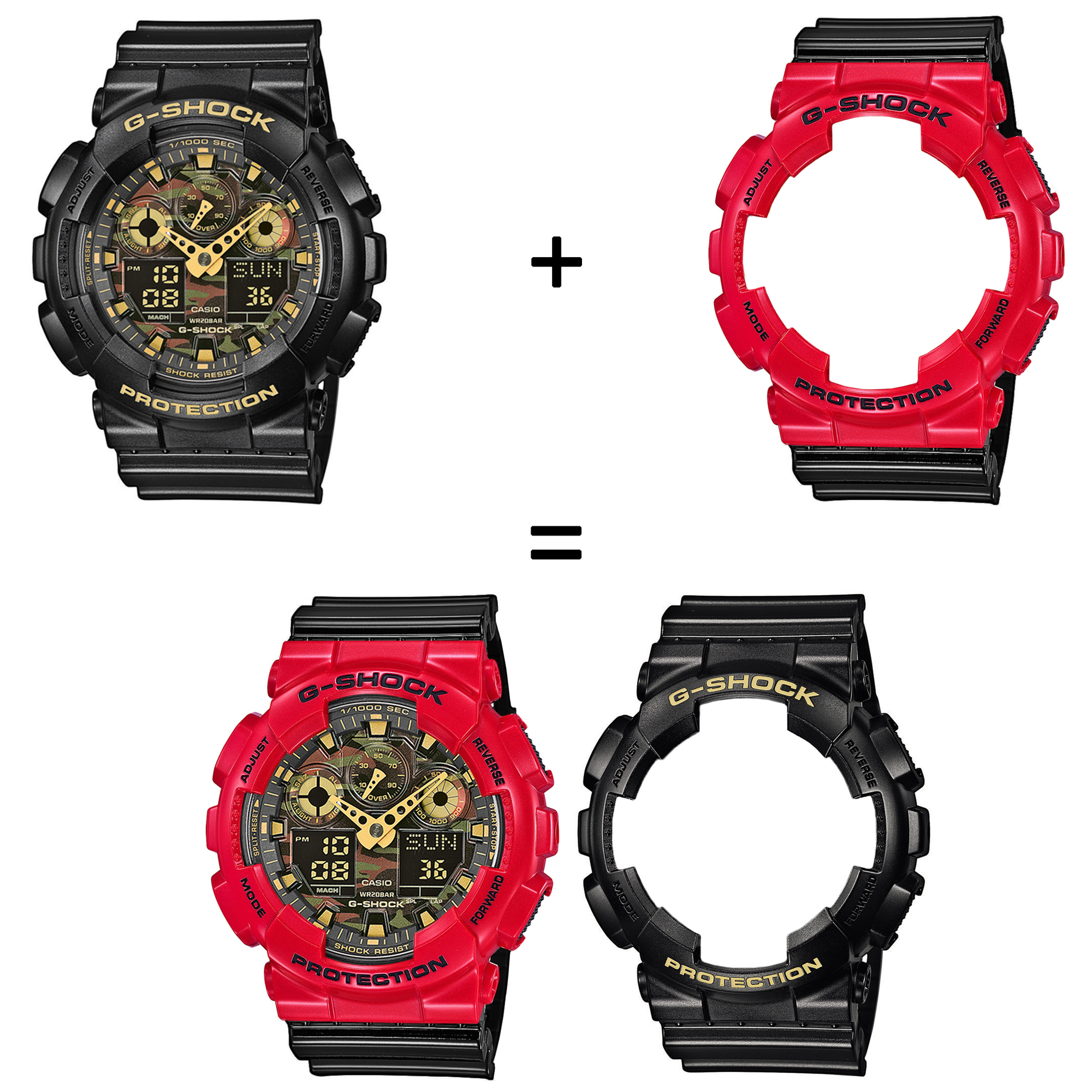 Casio SET GA-100CF-1A9ER + BEZEL 10557822 + PASEK 10378391 zegarek - miniatura 2