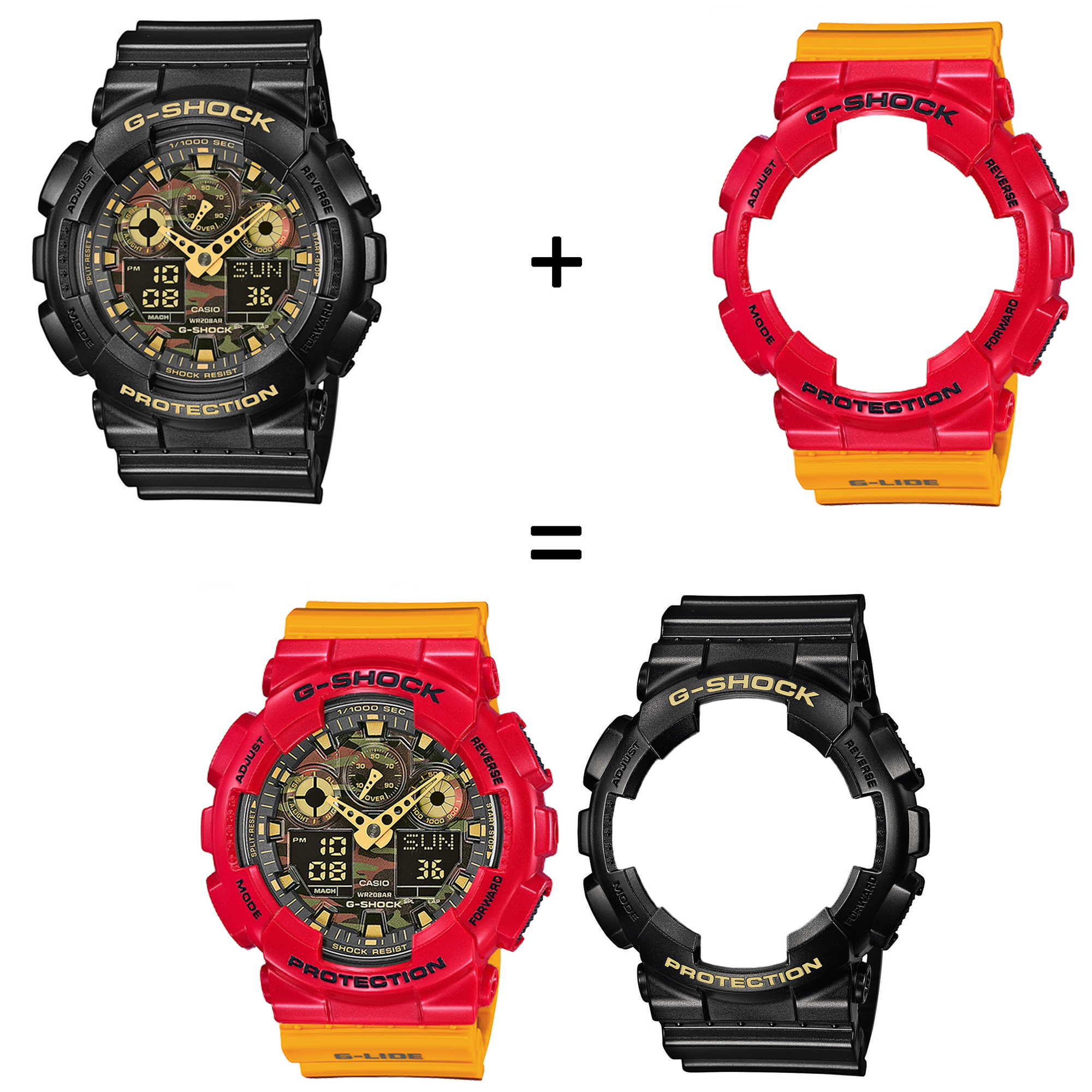 Casio SET GA-100CF-1A9ER + BEZEL 10557822 + PASEK 10457913 zegarek - miniatura 2