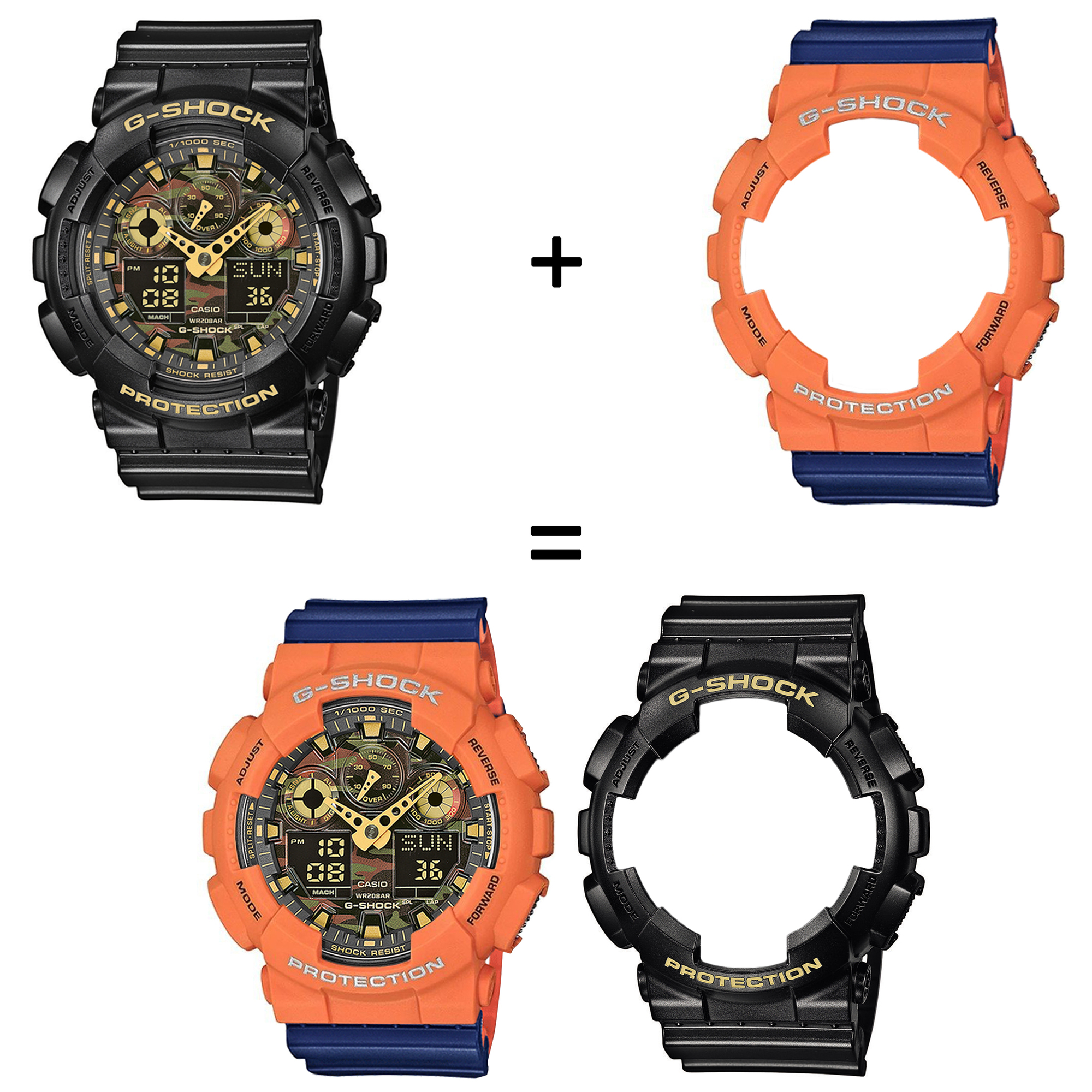Casio SET GA-100CF-1A9ER + BEZEL 10589006 + PASEK 10527467 zegarek - miniatura 2