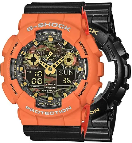 Casio SET GA-100CF-1A9ER + BEZEL 10589006 + PASEK 10577142 - zdjęcie 1