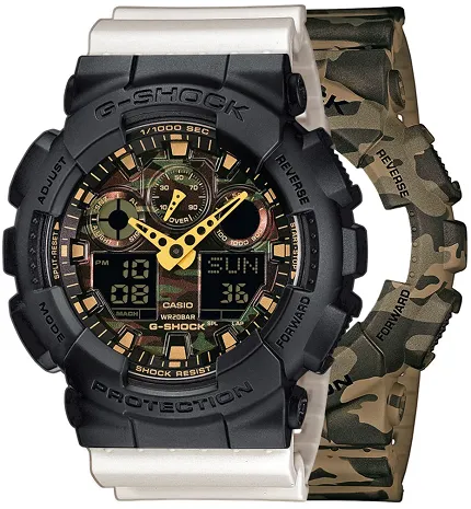 Casio SET GA-100CM-5AER + BEZEL 10358741 + PASEK 10395227 - zdjęcie 1