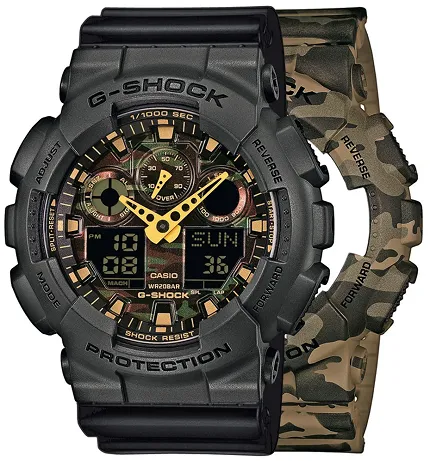 Casio SET GA-100CM-5AER + BEZEL 10467795 + PASEK 10347688 - zdjęcie 1