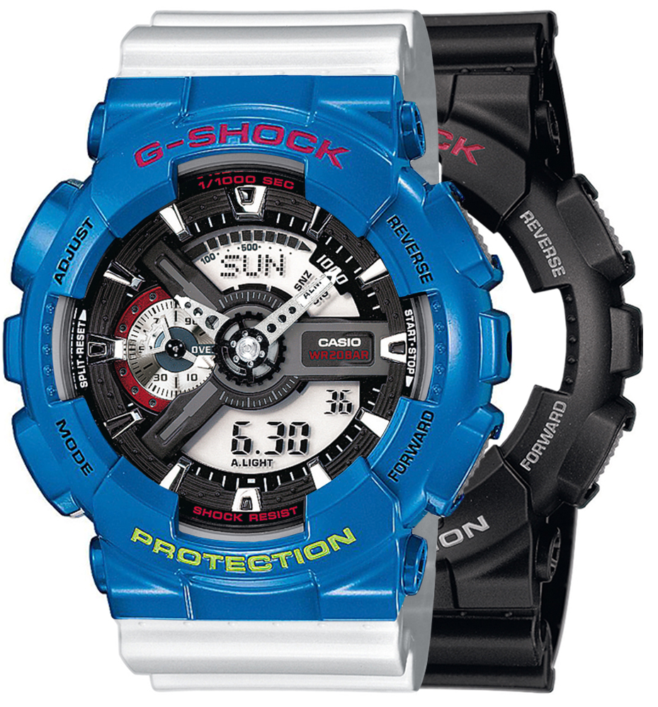 G-SHOCK SET GA-110-1AER + BEZEL 10388974 + PASEK 10347710