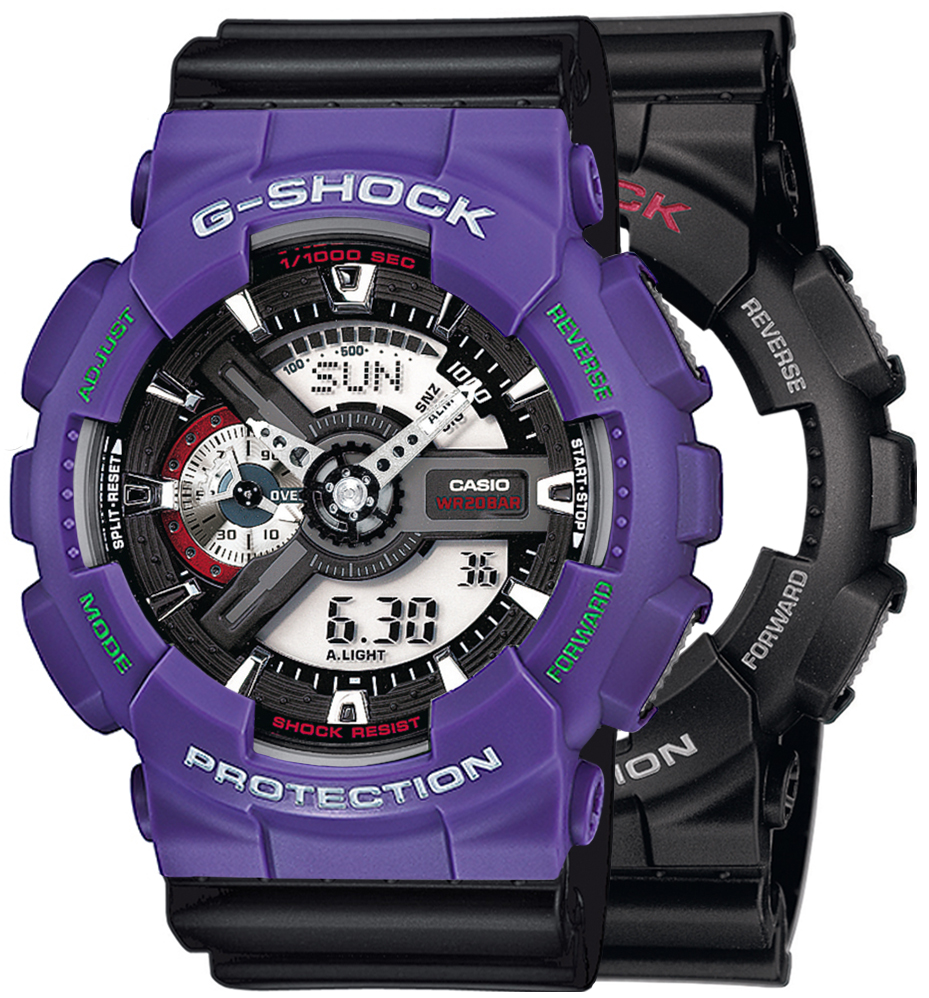 G-SHOCK SET GA-110-1AER + BEZEL 10498250 + PASEK 10347688