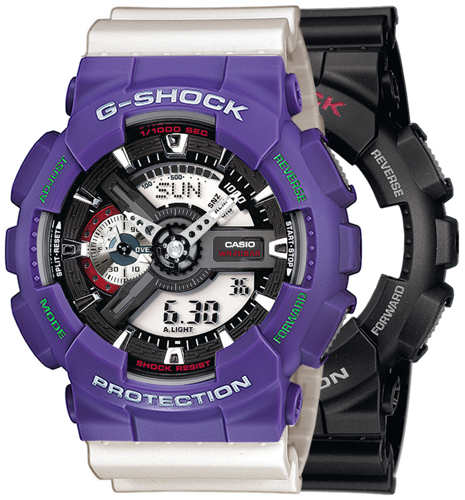 G-SHOCK SET GA-110-1AER + BEZEL 10498250 + PASEK 10395227