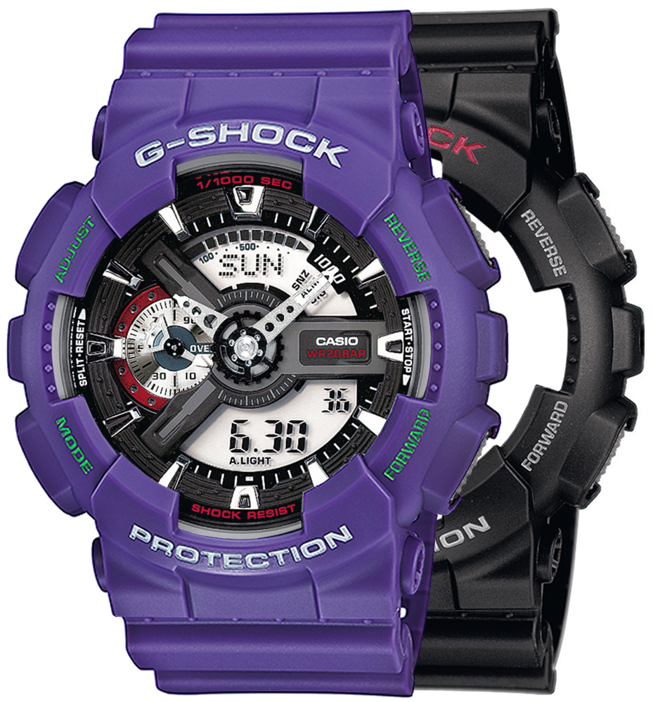 G-SHOCK SET GA-110-1AER + BEZEL 10498250 + PASEK 10498156