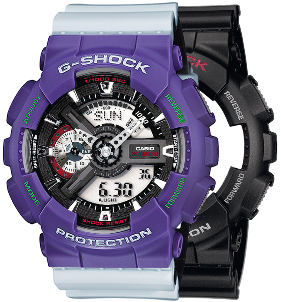 G-SHOCK SET GA-110-1AER + BEZEL 10498250 + PASEK 10527469