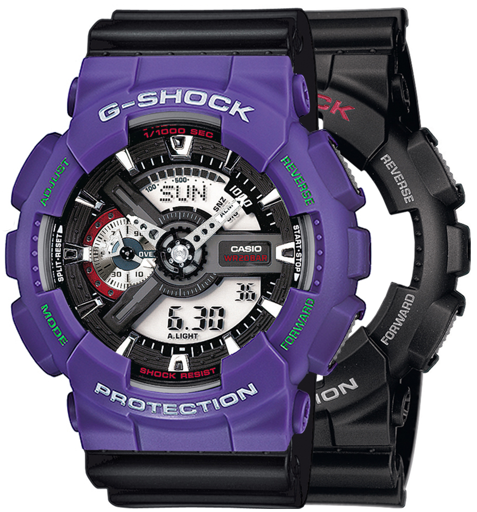 G-SHOCK SET GA-110-1AER + BEZEL 10498250 + PASEK 10536683