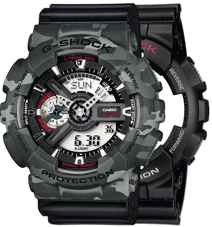 Casio SET GA-110-1AER + BEZEL 10507071 + PASEK 10536683 - zdjęcie 1