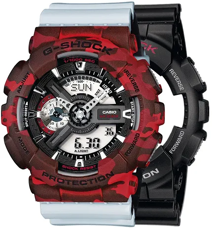 Casio SET GA-110-1AER + BEZEL 10530688 + PASEK 10527469 - zdjęcie 1