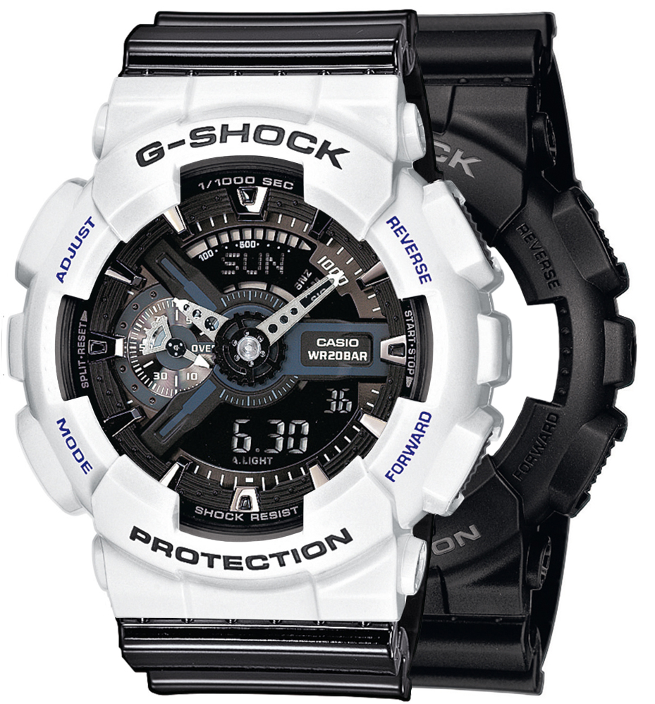 G-SHOCK SET GA-110-1BER + BEZEL 10347600 + PASEK 10378391