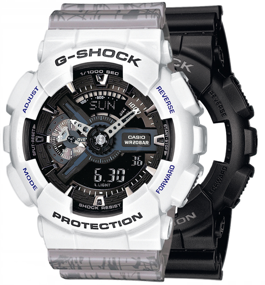 G-SHOCK SET GA-110-1BER + BEZEL 10347600 + PASEK 10498174