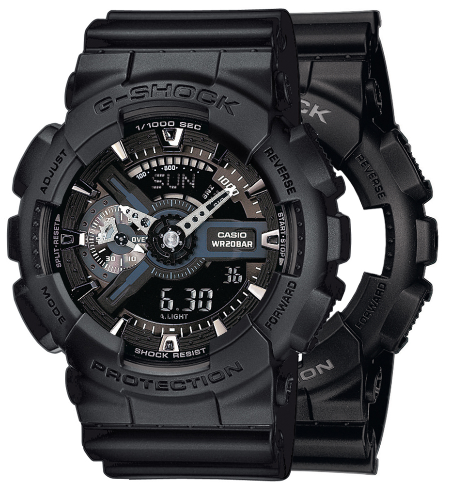 G-SHOCK SET GA-110-1BER + BEZEL 10358741 + PASEK 10536683