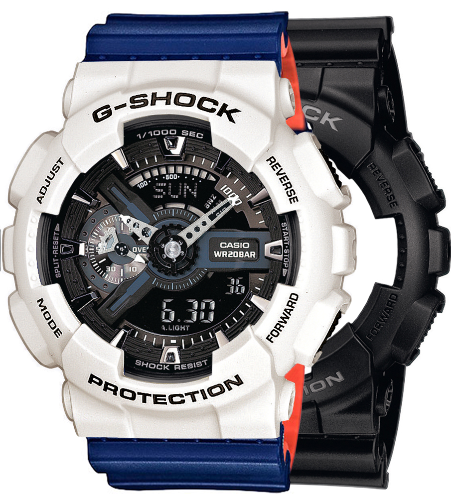 G-SHOCK SET GA-110-1BER + BEZEL 10395292 + PASEK 10527467