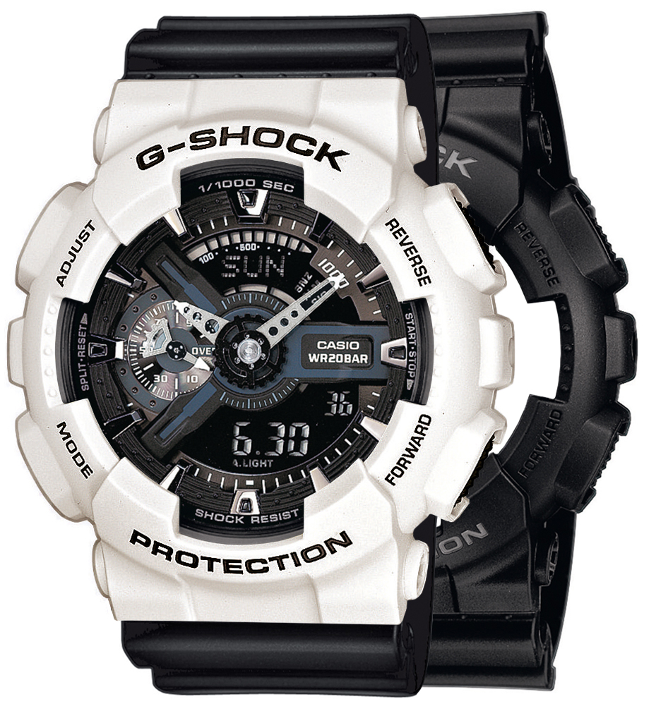 G-SHOCK SET GA-110-1BER + BEZEL 10395292 + PASEK 10536683