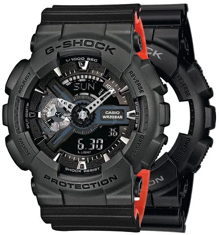 Casio SET GA-110-1BER + BEZEL 10467795 + PASEK 10577142 - zdjęcie 1