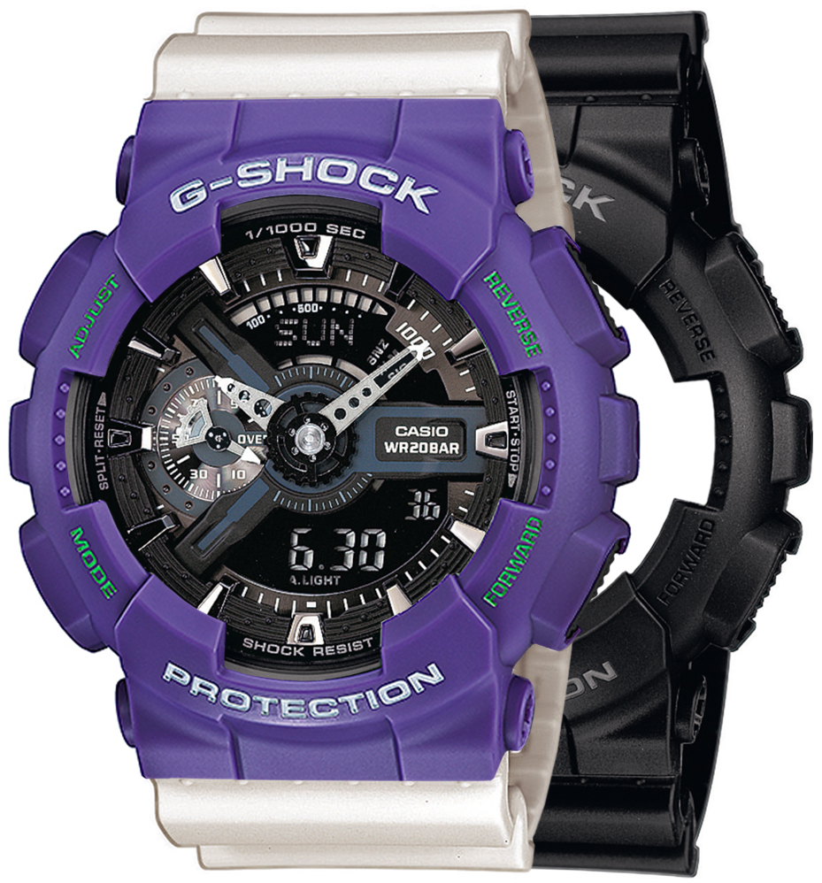 G-SHOCK SET GA-110-1BER + BEZEL 10498250 + PASEK 10395227