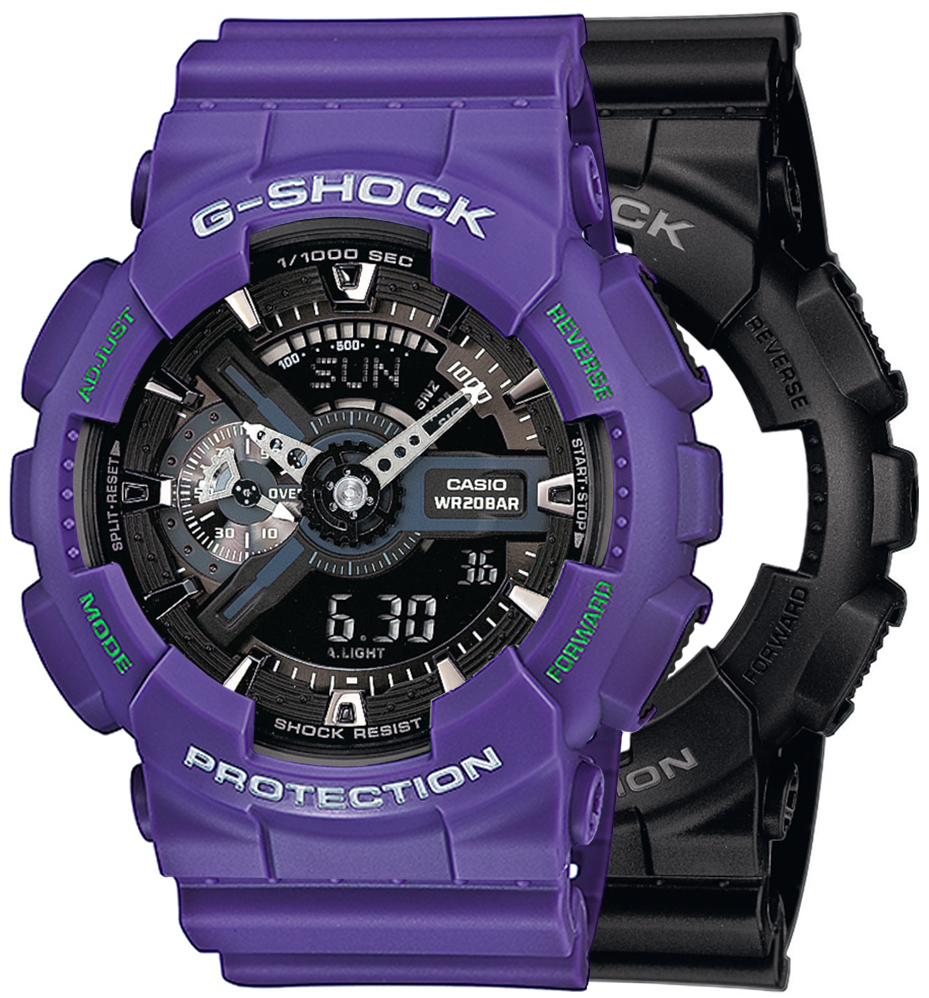 G-SHOCK SET GA-110-1BER + BEZEL 10498250 + PASEK 10498156