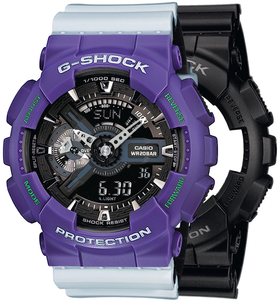 G-SHOCK SET GA-110-1BER + BEZEL 10498250 + PASEK 10527469