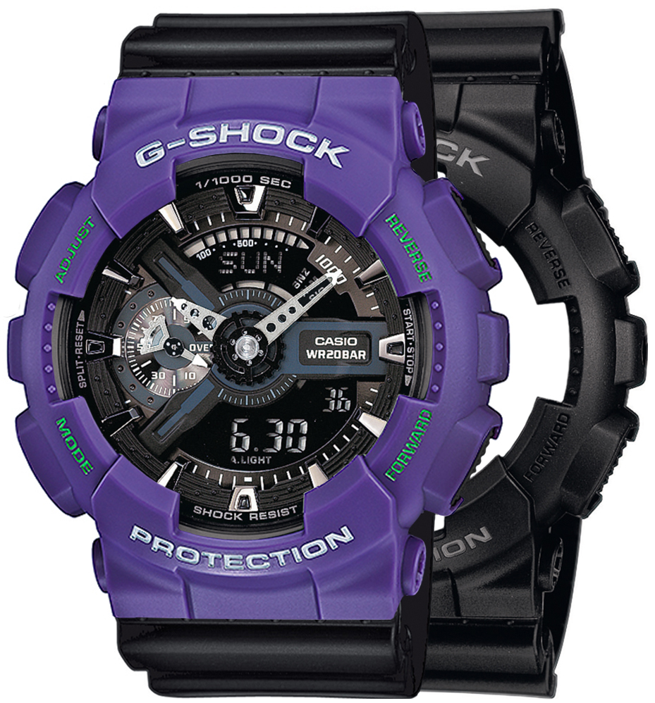 G-SHOCK SET GA-110-1BER + BEZEL 10498250 + PASEK 10536683