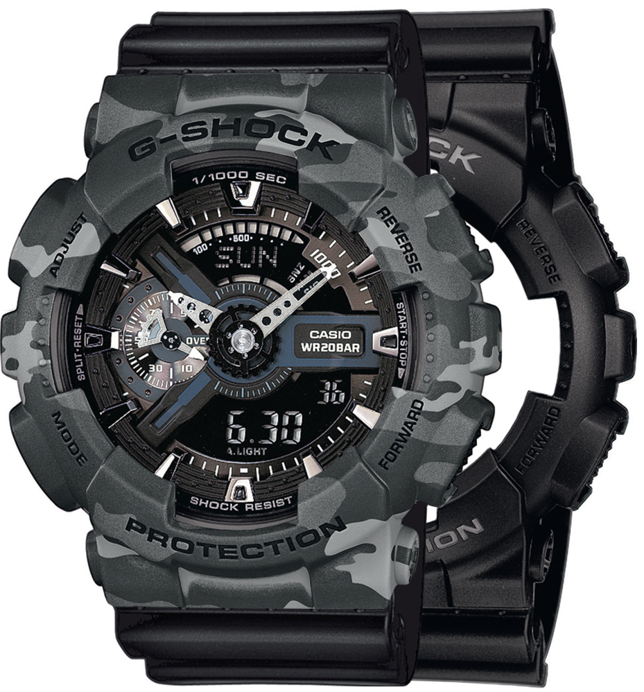 Casio SET GA-110-1BER + BEZEL 10507071 + PASEK 10347688