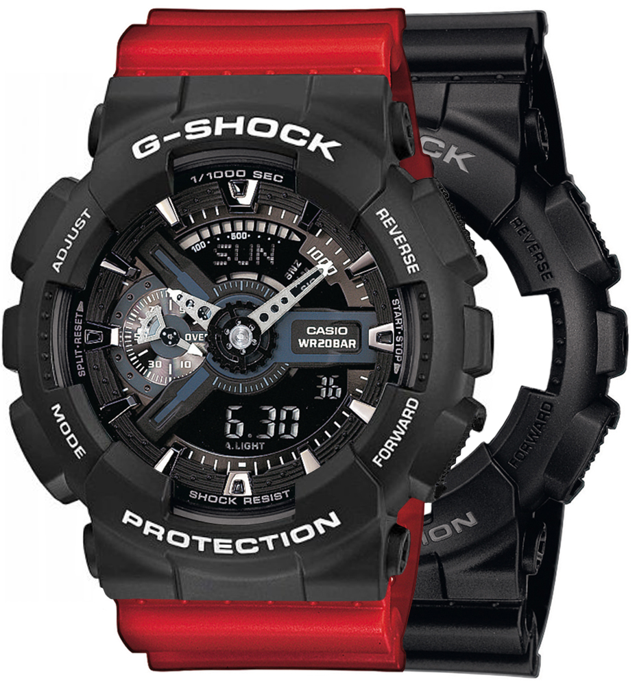 G-SHOCK SET GA-110-1BER + BEZEL 10508136 + PASEK 10395226