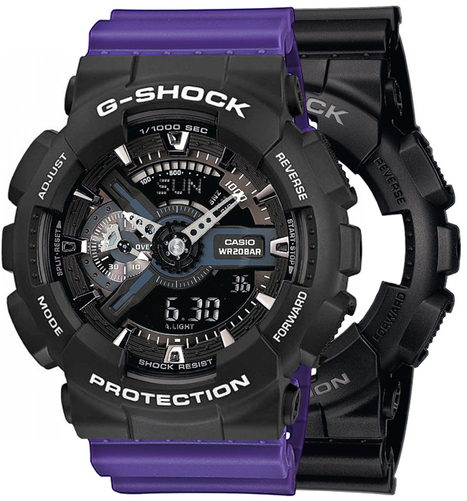 G-SHOCK SET GA-110-1BER + BEZEL 10508136 + PASEK 10498156