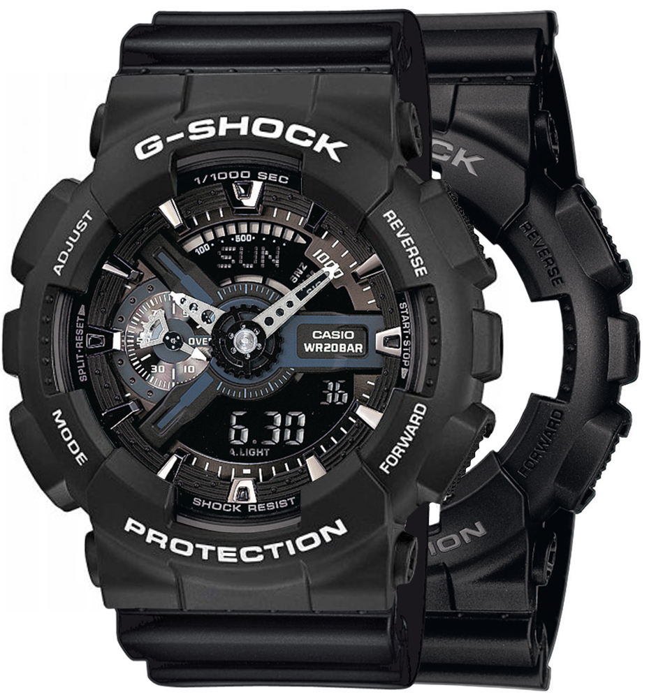 G-SHOCK SET GA-110-1BER + BEZEL 10508136 + PASEK 10536683
