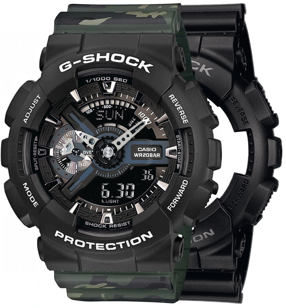 G-SHOCK SET GA-110-1BER + BEZEL 10508136 + PASEK 10561429