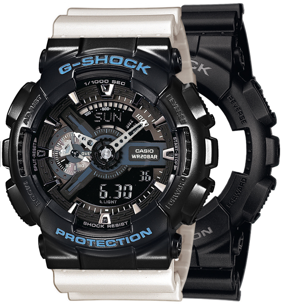 G-SHOCK SET GA-110-1BER + BEZEL 10514393 + PASEK 10395227