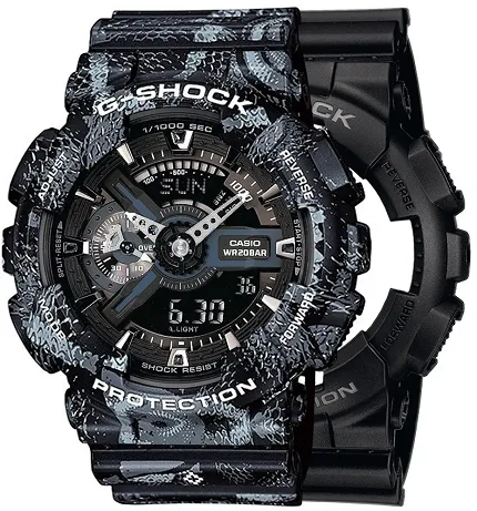 Casio SET GA-110-1BER + BEZEL 10520052 + PASEK 10520049 - zdjęcie 1