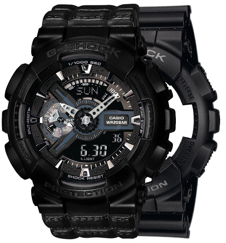 G-SHOCK SET GA-110-1BER + BEZEL 10523429 + PASEK 10559686