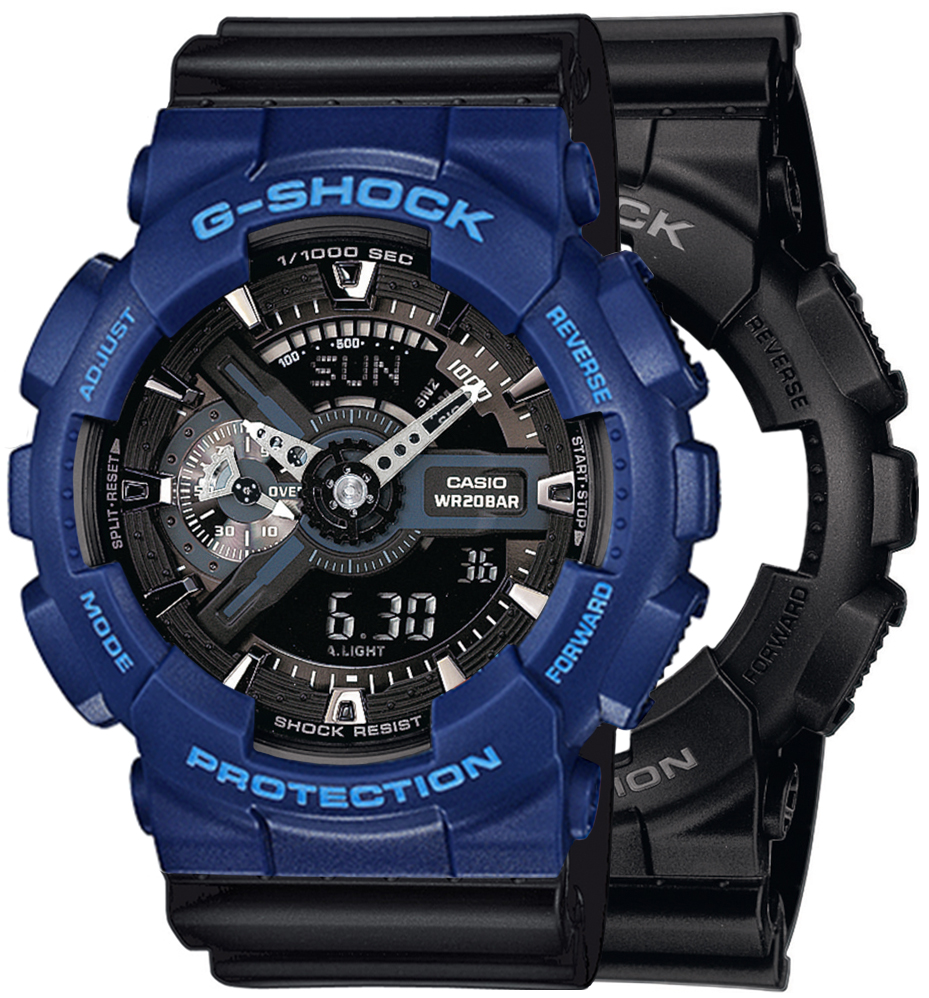 G-SHOCK SET GA-110-1BER + BEZEL 10527398 + PASEK 10347688
