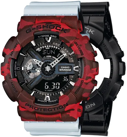 Casio SET GA-110-1BER + BEZEL 10530688 + PASEK 10527469 - zdjęcie 1