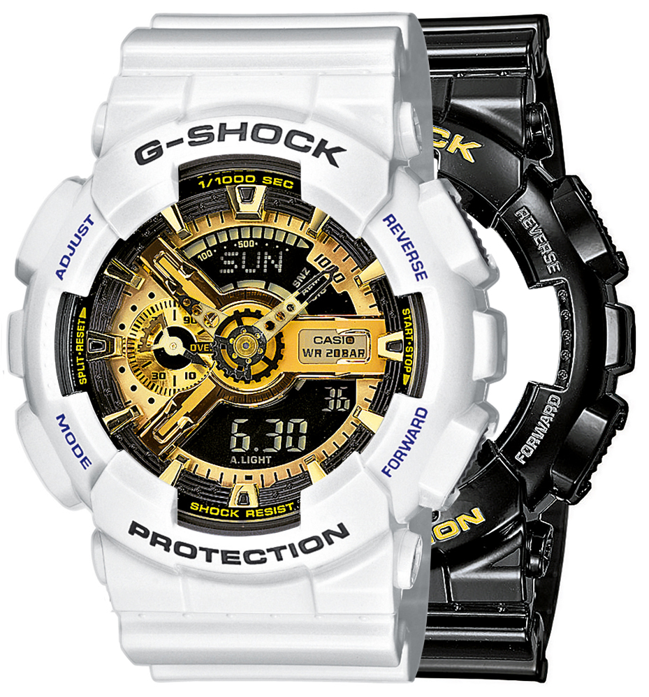 G-SHOCK SET GA-110GB-1AER + BEZEL 10347600 + PASEK 10430571