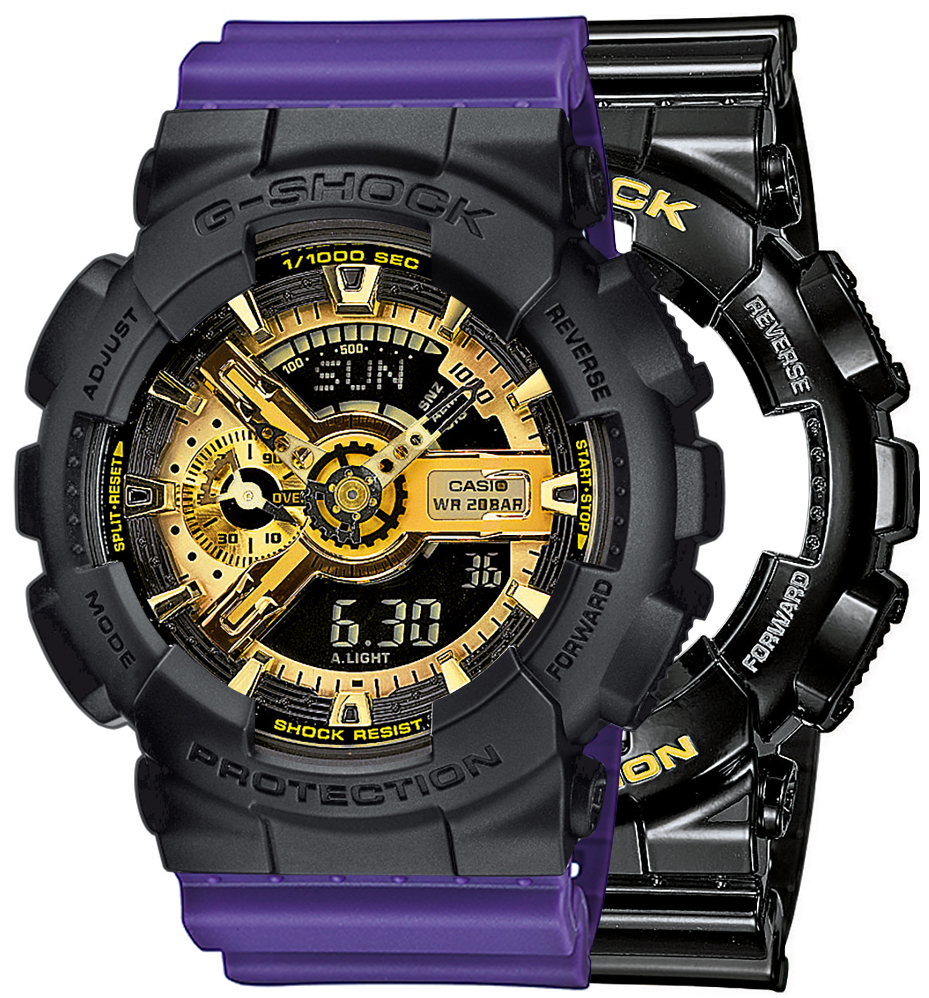  Casio G-SHOCK SET GA-110GB-1AER + BEZEL 10358741 + PASEK 10498156 