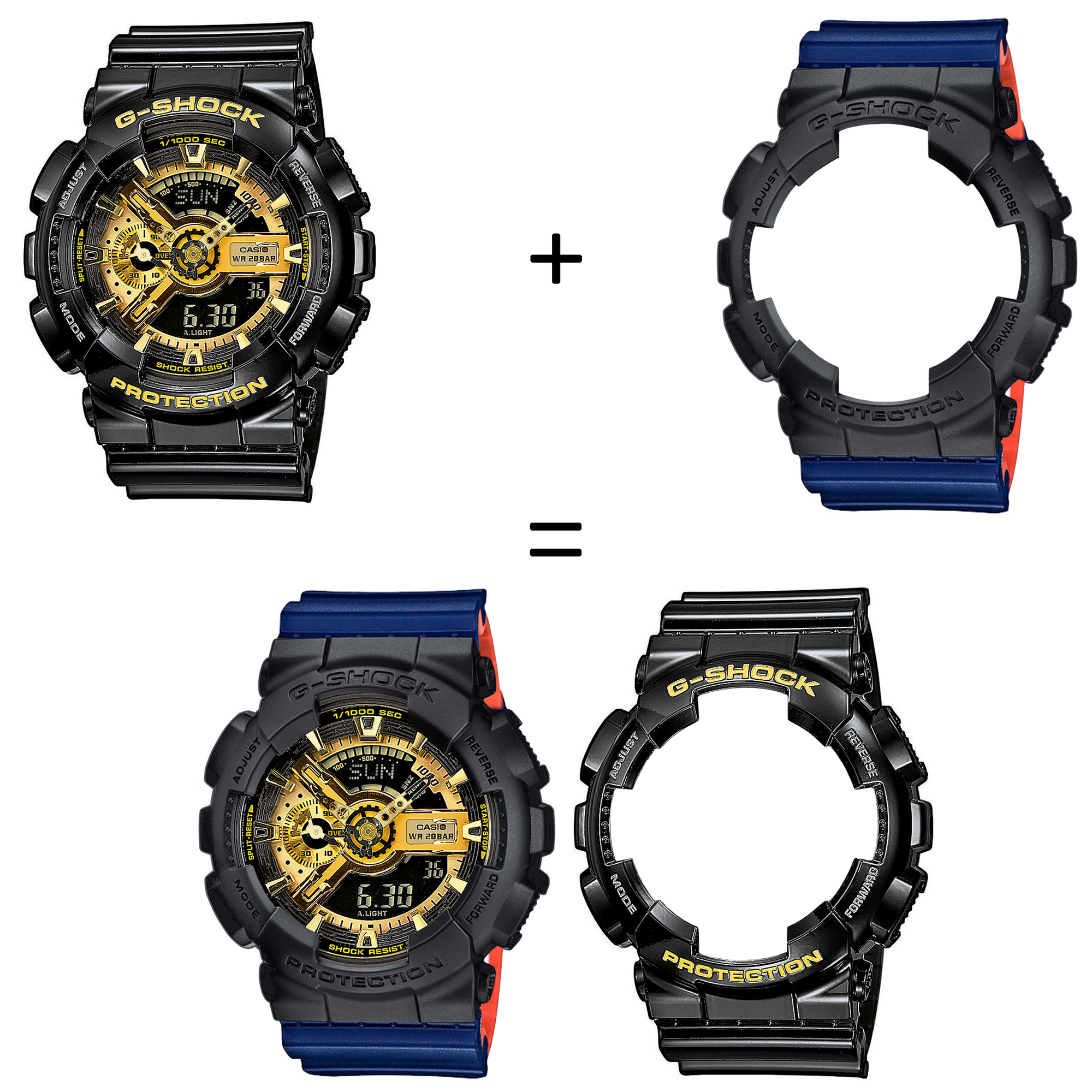 Casio SET GA-110GB-1AER + BEZEL 10358741 + PASEK 10527467 zegarek - miniatura 2