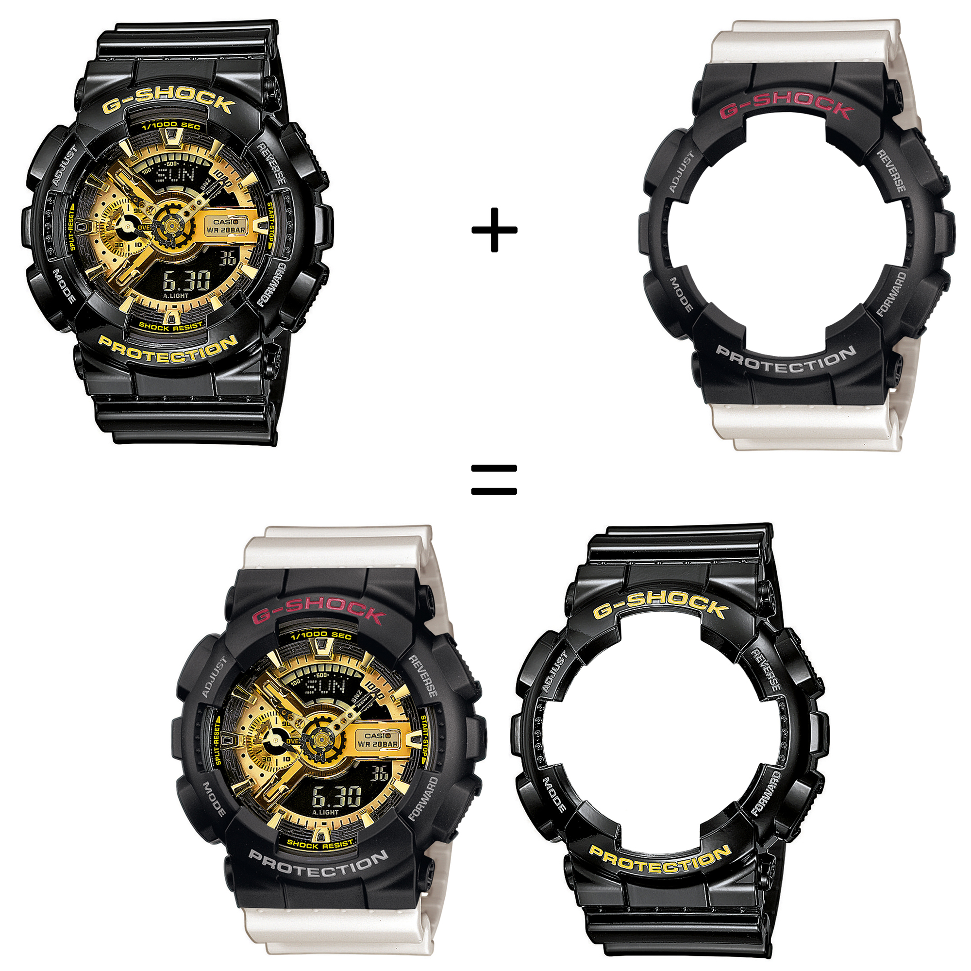 Casio SET GA-110GB-1AER + BEZEL 10378531 + PASEK 10395227 zegarek - miniatura 2
