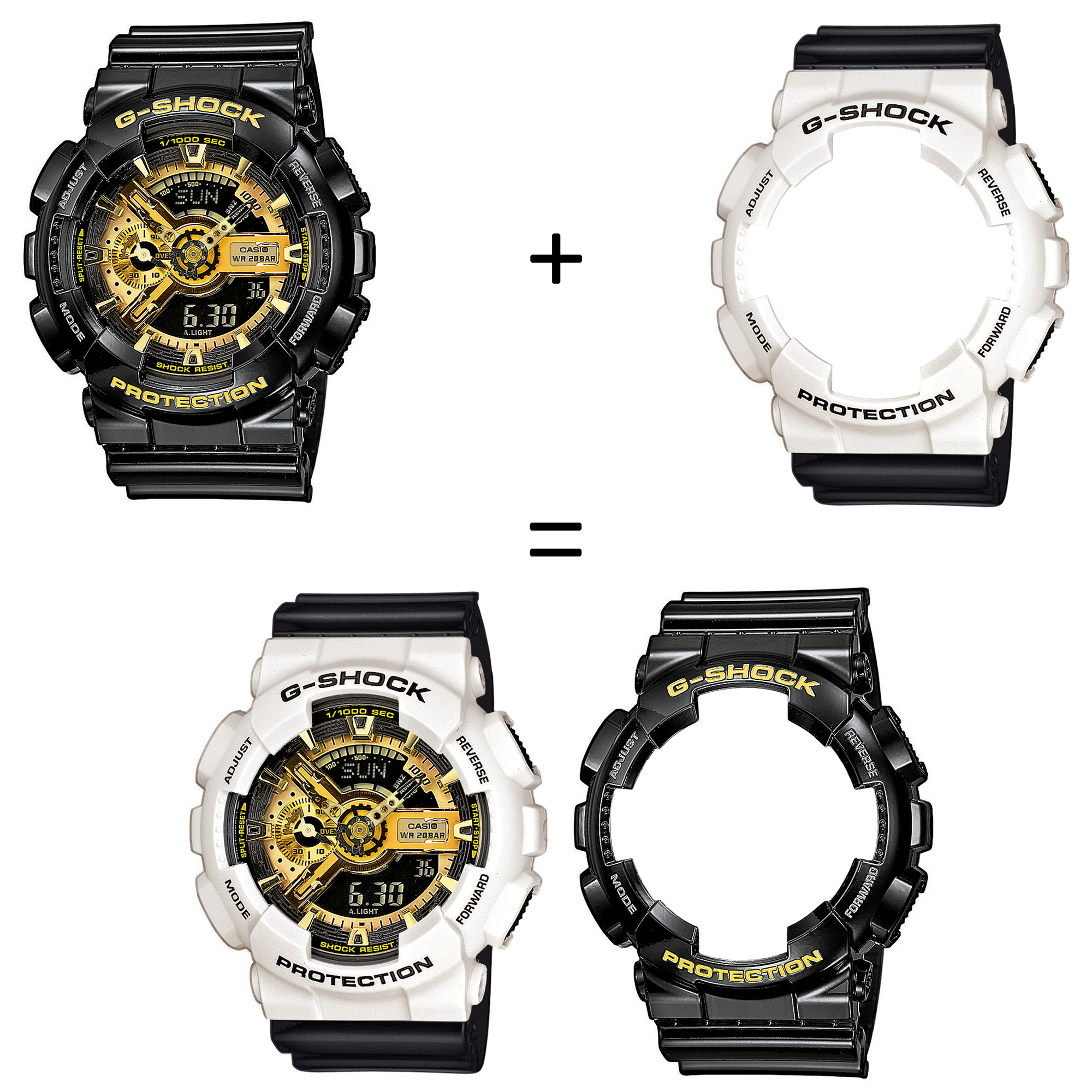 Casio SET GA-110GB-1AER + BEZEL 10395292 + PASEK 10347688 zegarek - miniatura 2