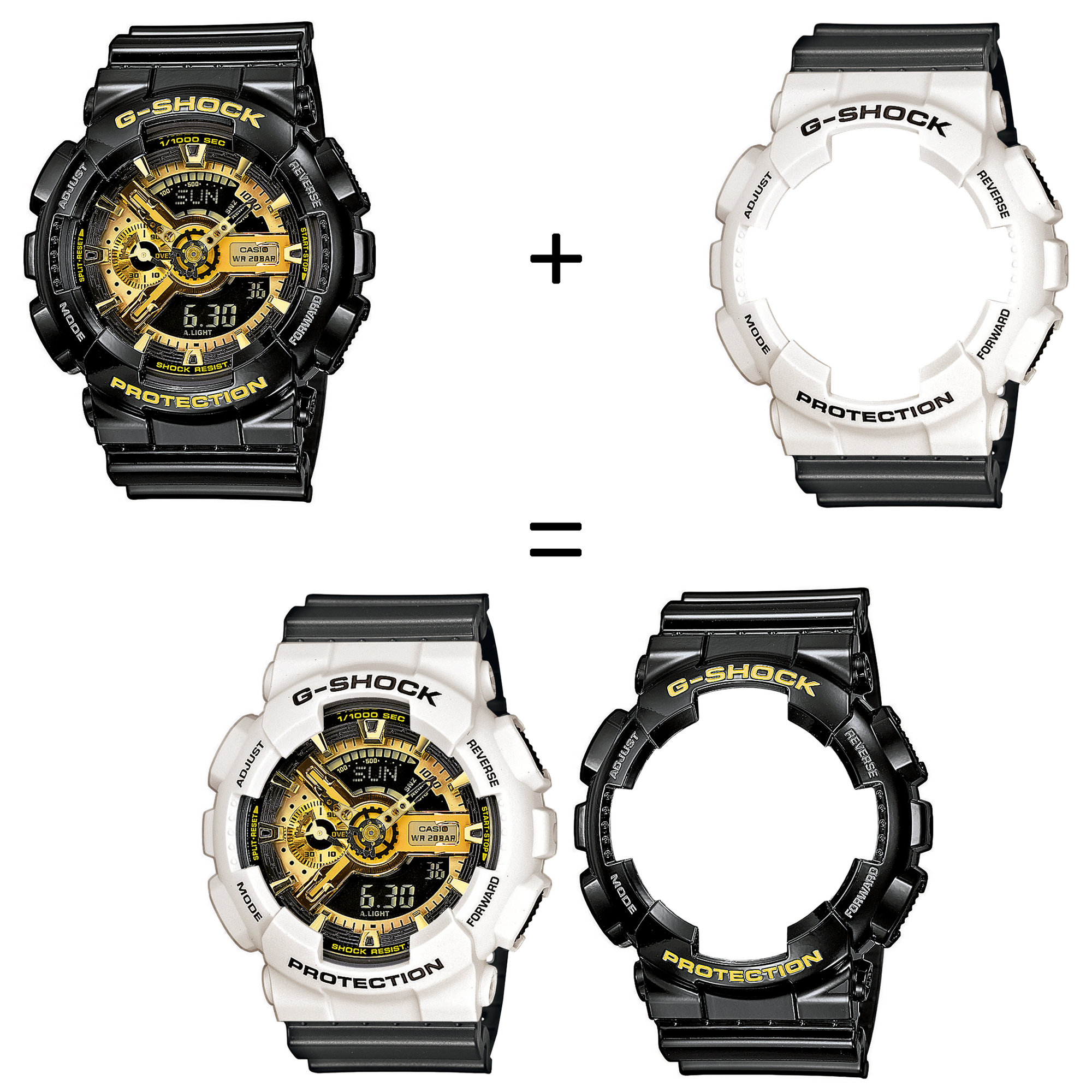 Casio SET GA-110GB-1AER + BEZEL 10395292 + PASEK 10467764 zegarek - miniatura 2