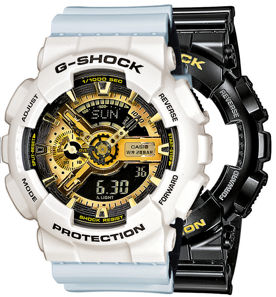  Casio G-SHOCK SET GA-110GB-1AER + BEZEL 10395292 + PASEK 10527469 