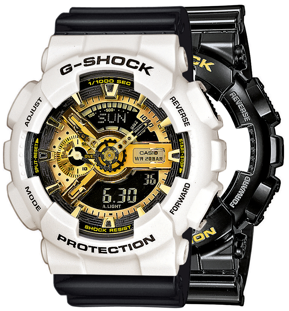 G-SHOCK SET GA-110GB-1AER + BEZEL 10395292 + PASEK 10536683