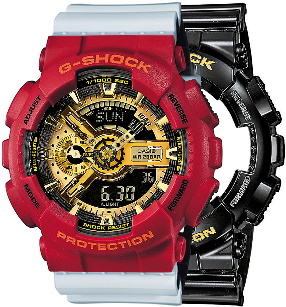 G-SHOCK SET GA-110GB-1AER + BEZEL 10441433 + PASEK 10527469