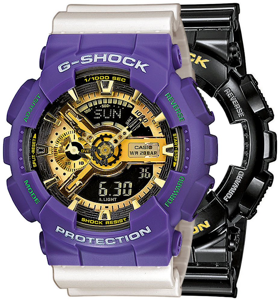 G-SHOCK SET GA-110GB-1AER + BEZEL 10498250 + PASEK 10395227